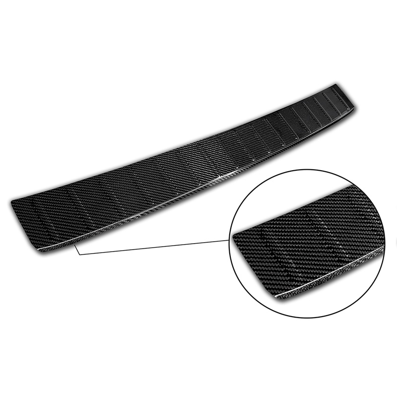 Echt 3D Carbon Achterbumperprotector  Volkswagen T-Cross 2019-2024 & FL 2024- 'Ribs'