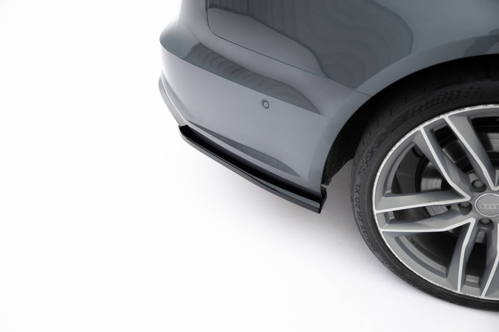 Achterzij Spoilers V.3 Audi S6 / A6 S-Line / A6 C7 FL Maxton Glanzend zwart