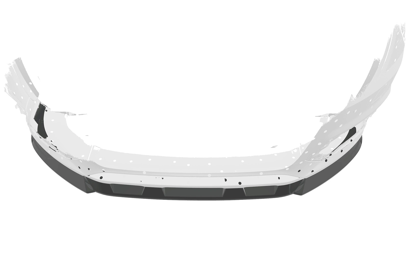 Voorspoiler Audi Q3 (8U) Glans Zwart van CSR Automotive (2014-2018 Facelift)