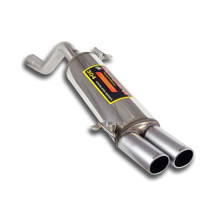 ALFA ROMEO MiTo 1.4i T MultiAir (135 Hp) 2009 -> 2014 Rear exhaust OO80 SATIN FINISH