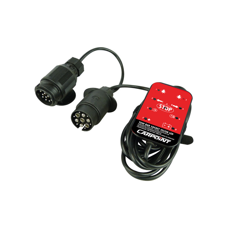 Carpoint LED Stekkerdoos Tester 12V