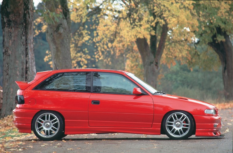 Zijskirts Opel Astra F GSI Rieger