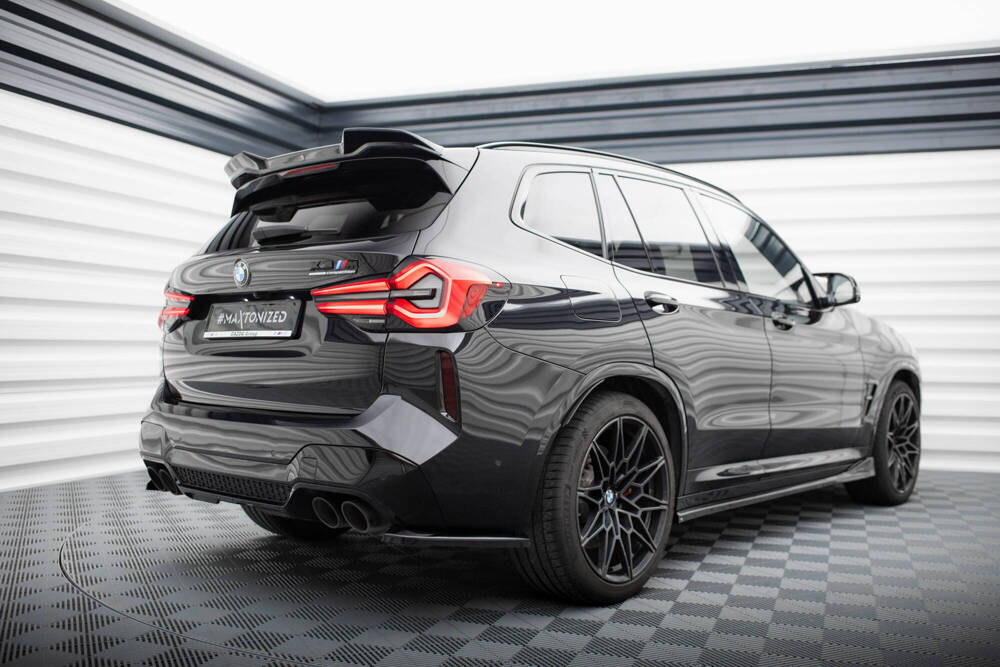 Zijdiffuser BMW X3M F97 FL Maxton Glans Zwart