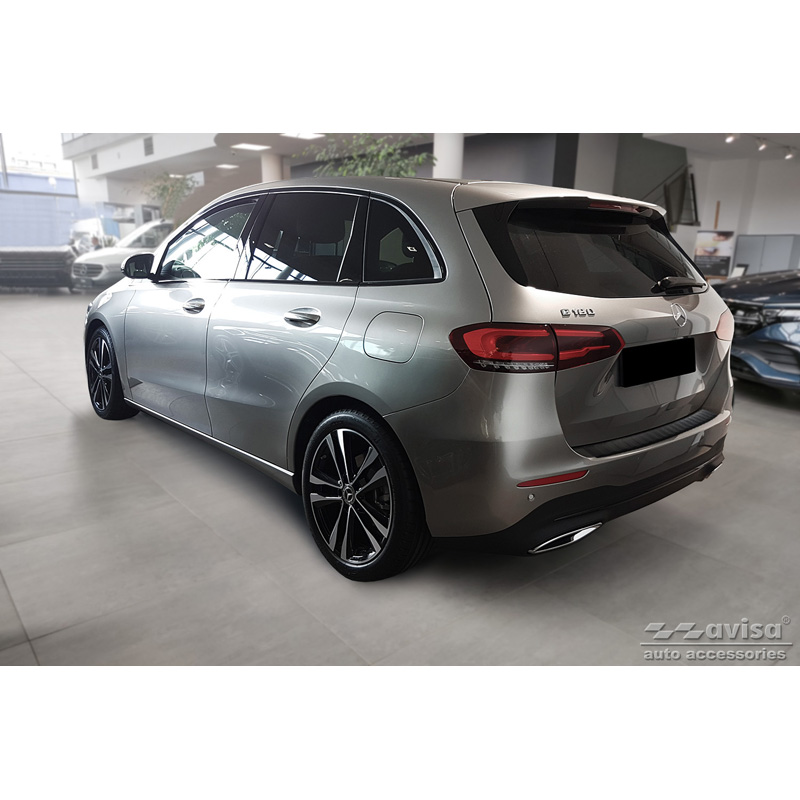 Matzwart RVS Achterbumperprotector  Mercedes B-Klasse III W247 / AMG 2018-