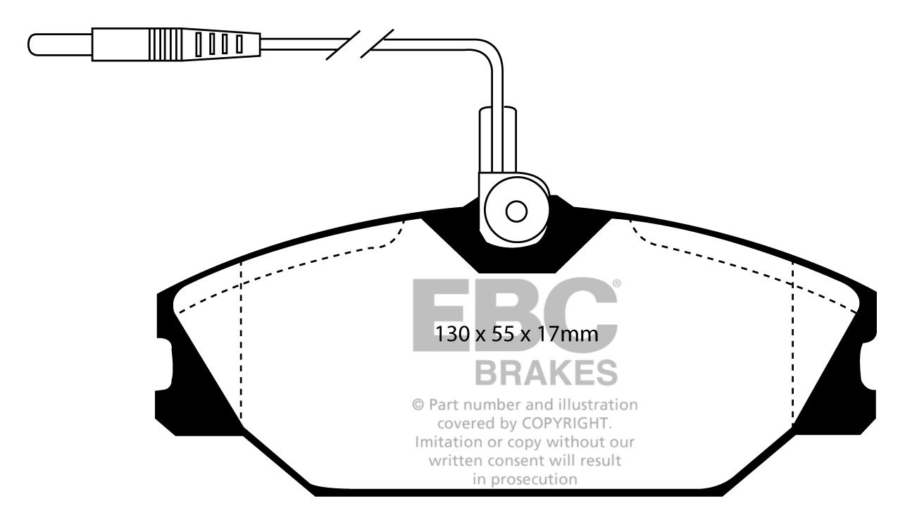 EBC Brakes RENAULT Safrane 2.1 TD 92-96 Remblokken voorzijde gre