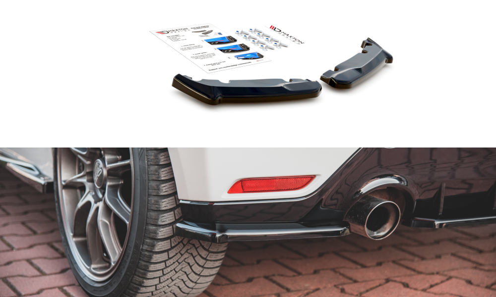 Zijdiffusers Toyota GR Yaris MK4 Maxton Glans Zwart