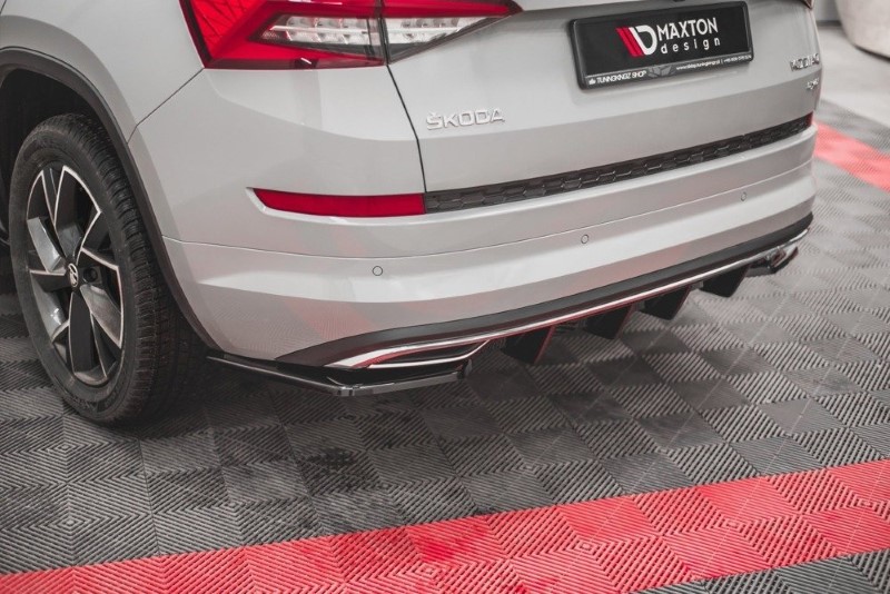 Diffuser Skoda Kodiaq 1 sportline Maxton Design glans zwart