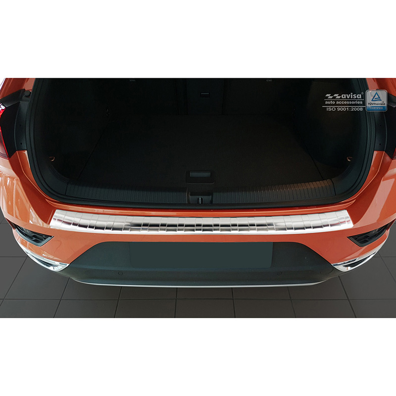 RVS Achterbumperprotector  Volkswagen T-Roc 2017-2022 & Facelift 2022- incl. Cabrio - 'Ribs'