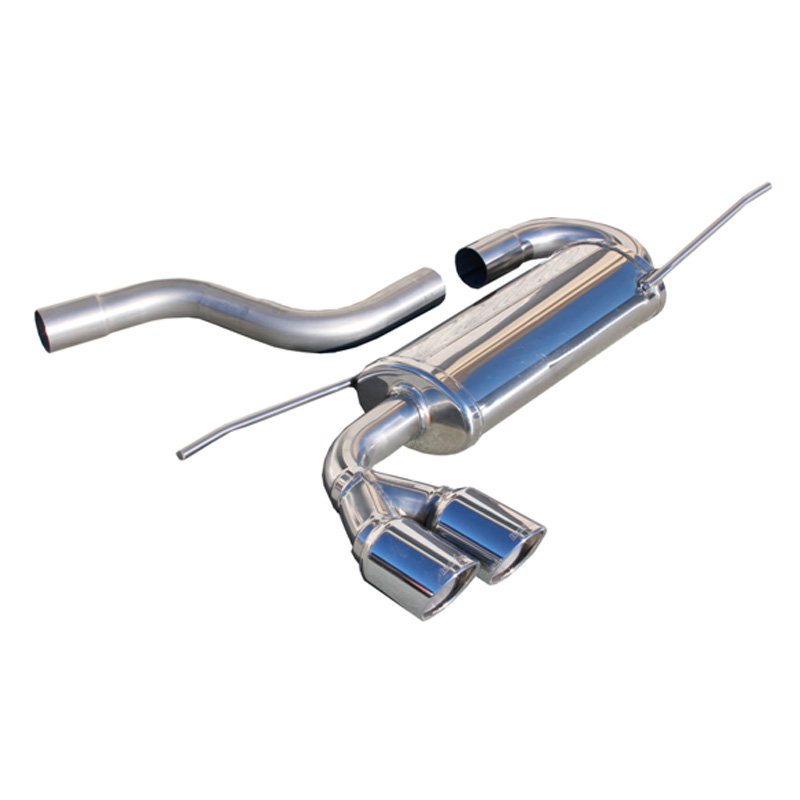 100% RVS Sportuitlaat  Volkswagen Scirocco 2.0TDi (170pk) 2008- 2x80mm X-Race
