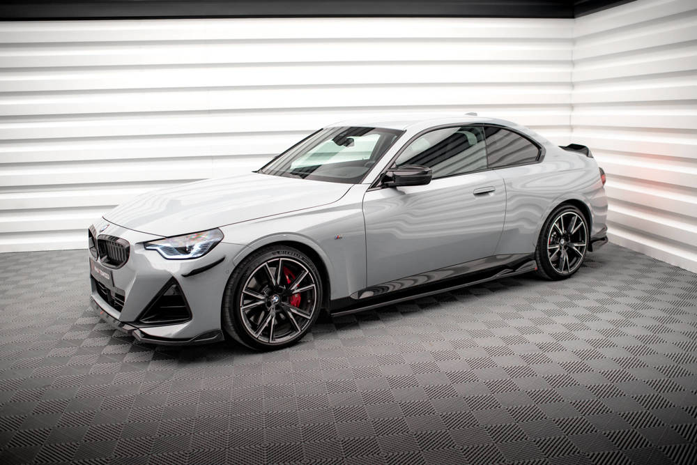 Zijskirts BMW 2 Serie G42 Coupe M Pakket & M240i Maxton Glans Zwart