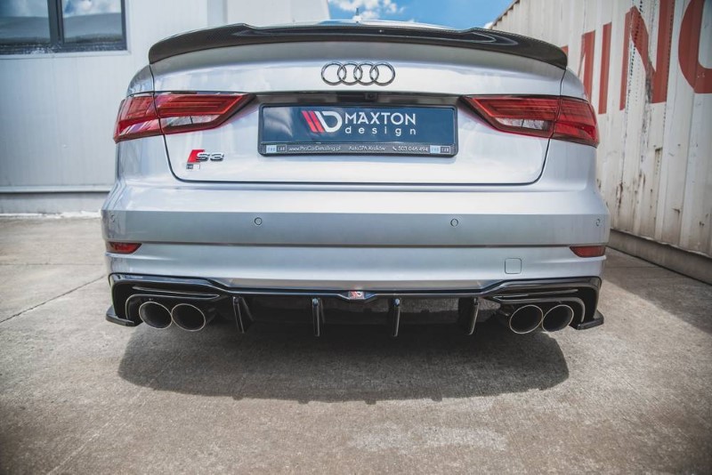 Diffuser Audi S3 Sedan 8V Facelift Glanzend zwart