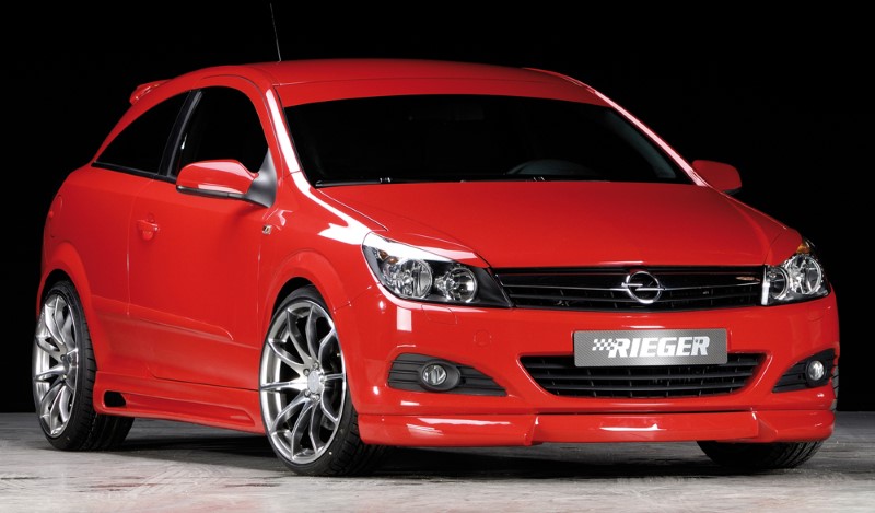 Zijskirts Opel Astra H GTC Rieger met uitsnede