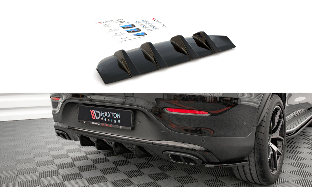 Diffuser Mercedes GLC Coupe AMG C253 FL Maxton Glans Zwart