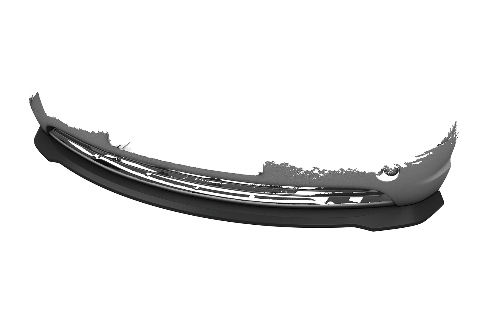 Voorspoiler BMW 3er E46 Limo / Touring glans zwart