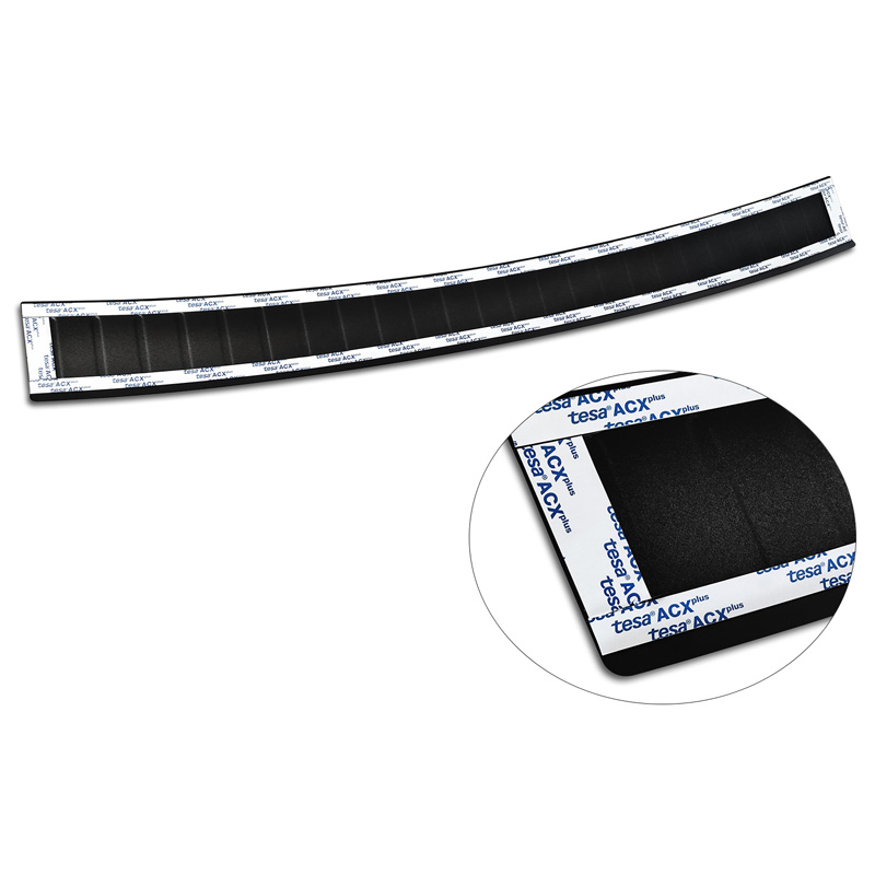 Matzwart RVS Achterbumperprotector  Mercedes C-Klasse W205 Kombi 2014-2021 'Ribs'