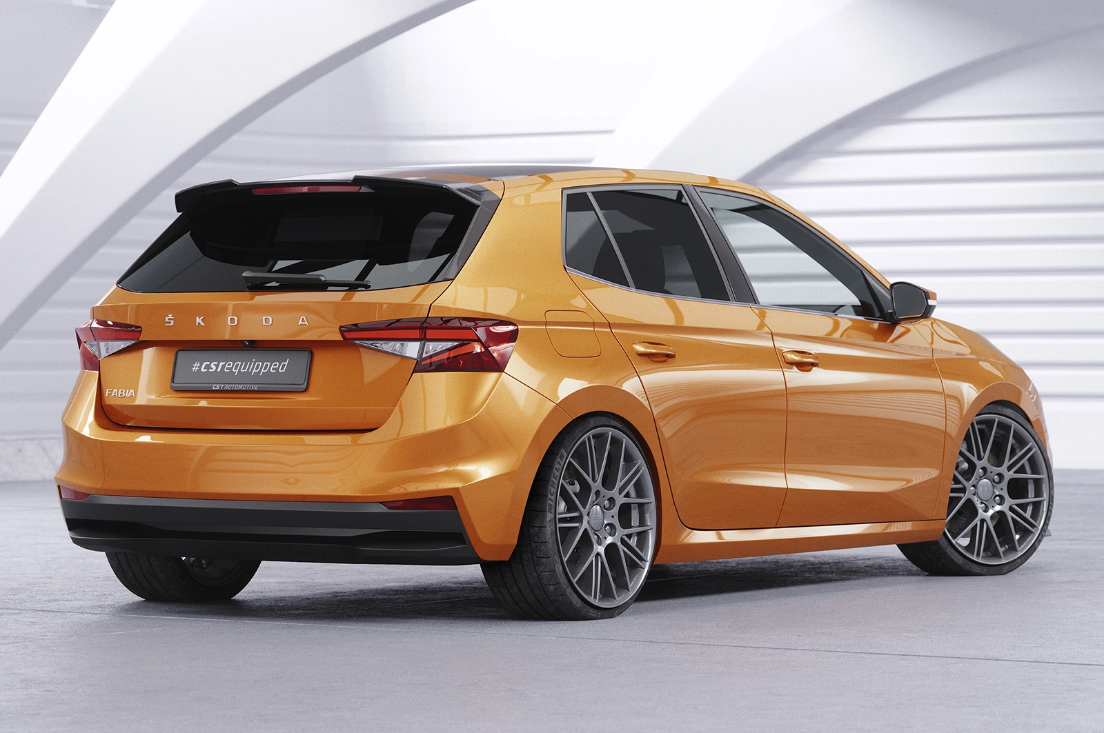Voorspoiler Škoda Fabia 4 glans zwart – CSR Automotive