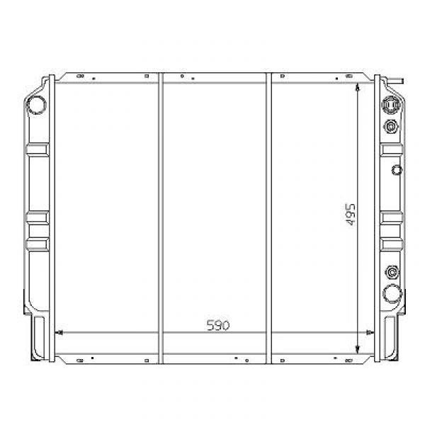 Radiator VOLVO 960 90-94 590x500 3.0I 6CYL +/-AC