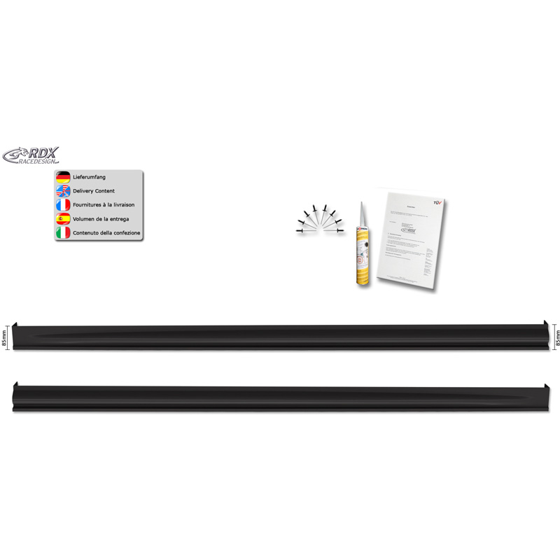 RDX Racedesign Sideskirts  Ford Grand Tourneo Connect Active (V761) 2022- 'Edition' (ABS)