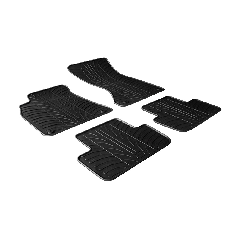Rubbermatten  Audi A4 2008-2015 & A5 Sportback 2008-2016 (T profiel 4-delig + montageclips)