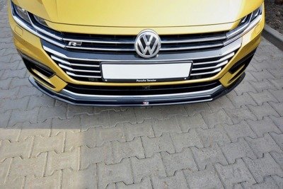 Voorspoiler V.1 Volkswagen Arteon Maxton Zwart Glans