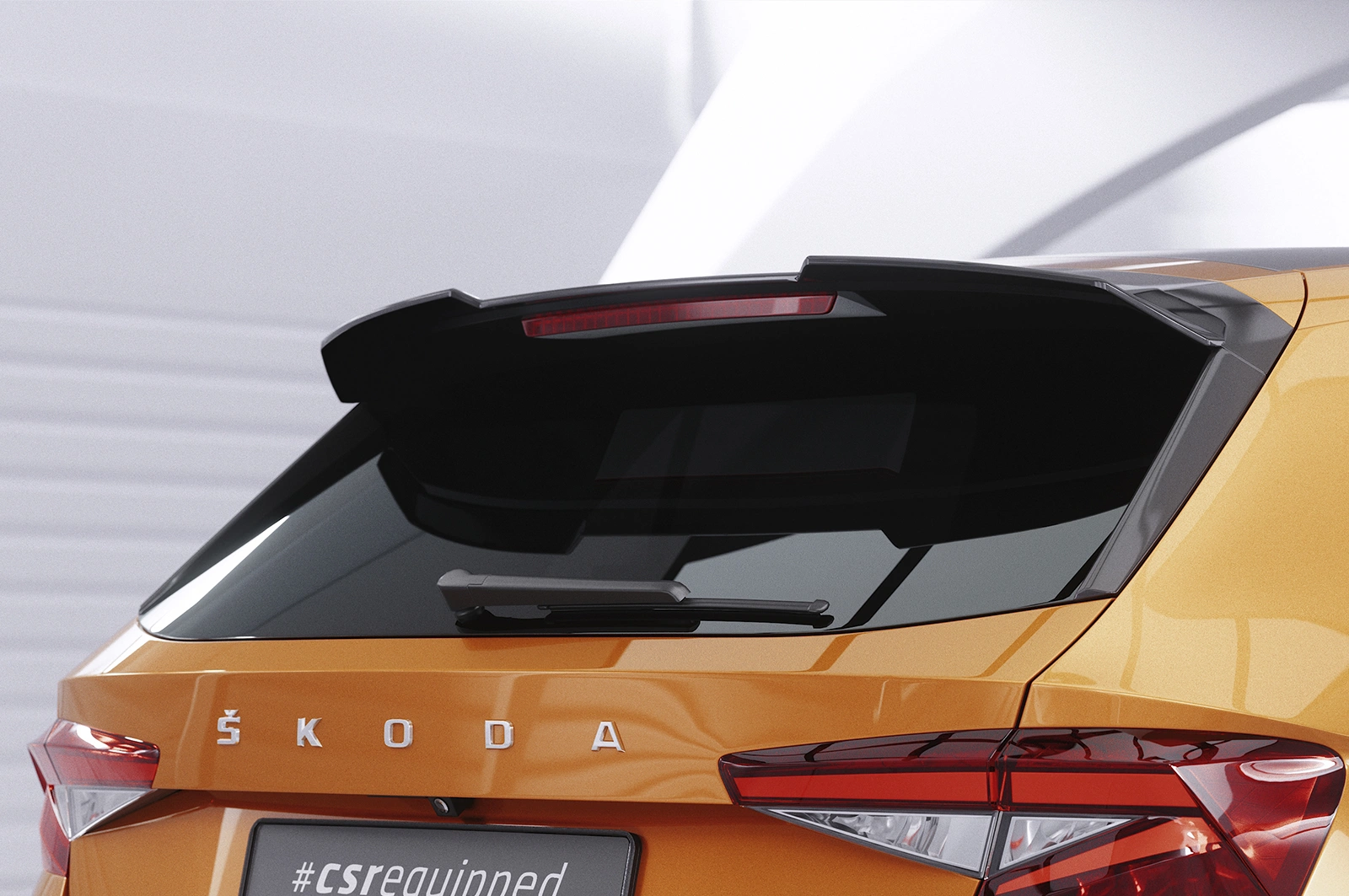 Voorspoiler Škoda Fabia 4 glans zwart – CSR Automotive