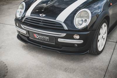 Voorspoiler Mini Cooper / One R50 Glans Zwart