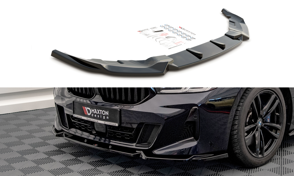 Voorspoiler BMW 6 GT M Pakket G32 Facelift 2020 - Maxton Glans Zwart