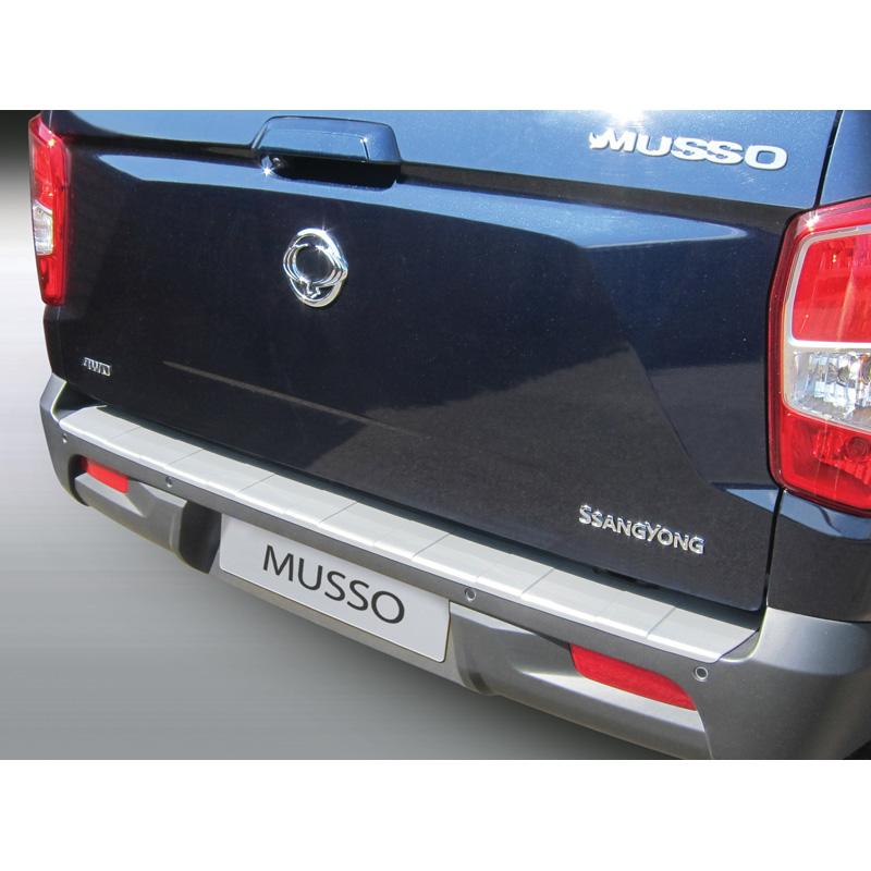 ABS Achterbumper beschermlijst  Ssang Yong Musso 2018- 'Ribs'