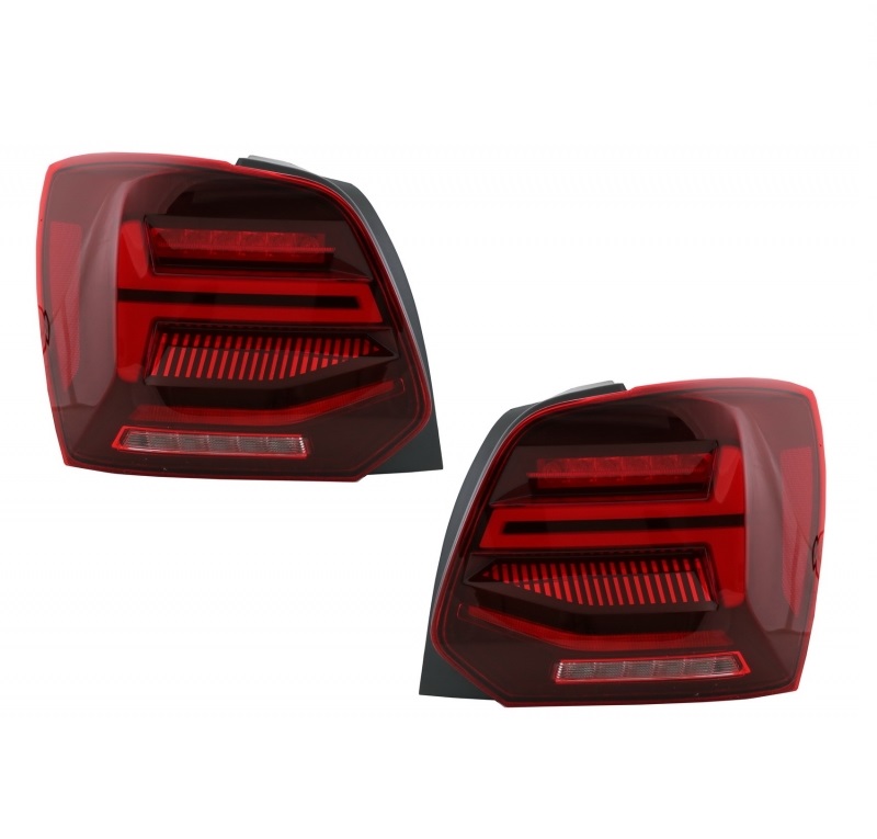 Taillights VW Polo 6R 09- black/Smoke LED Cardna