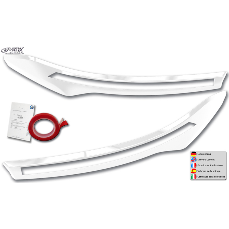 RDX Koplampspoilers  Maxus (e)Deliver 9 2020- (ABS Glanzend Wit)