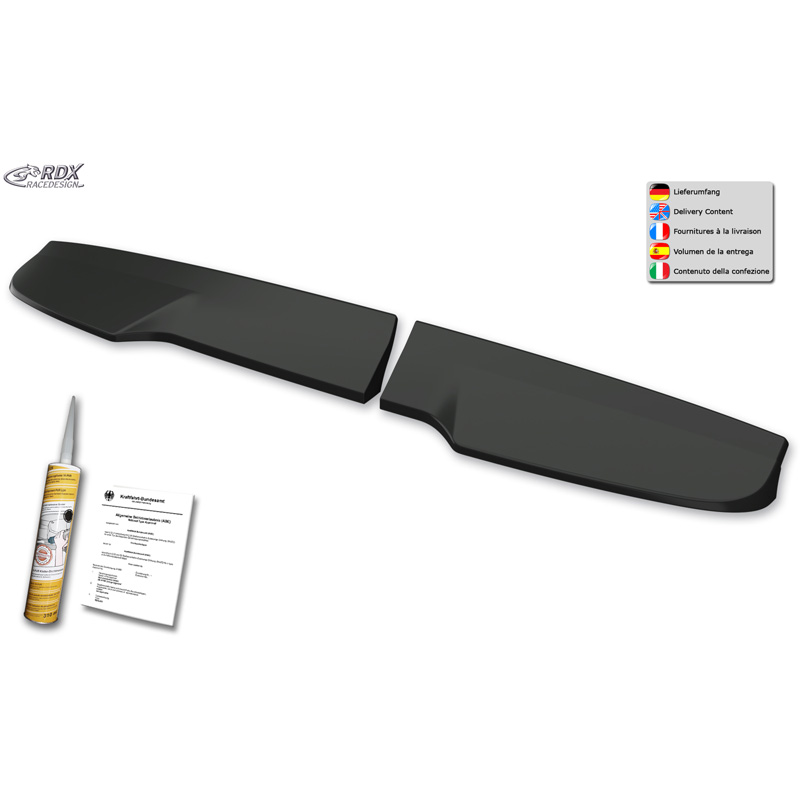 RDX Racedesign Dakspoiler  Mercedes Citan 2012-2021, Renault Kangoo 2013-2021 & Nissan NV250 2019-2021 (met 2 achterdeuren) (PUR-IHS)