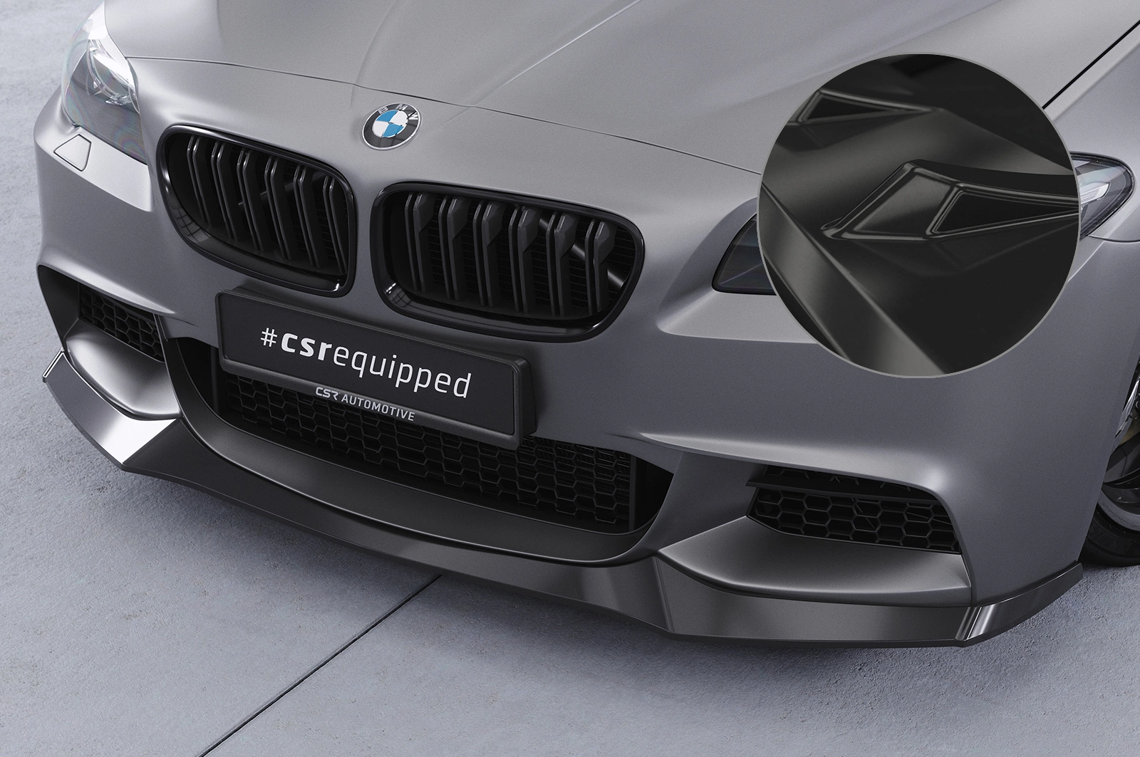 Voorspoiler BMW 5er F10/F11 M-Paket Glans Zwart – ab 01/2010