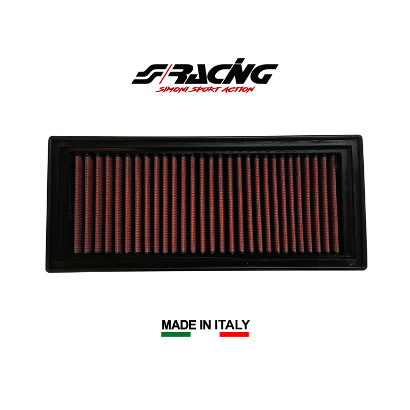 Simoni Racing vervangingsfilter  Fiat Panda 1.1/1.2 (52,60 pk) 2003-2011 / Lancia Ypsilon 1.2 (60 pk) 2003-2007