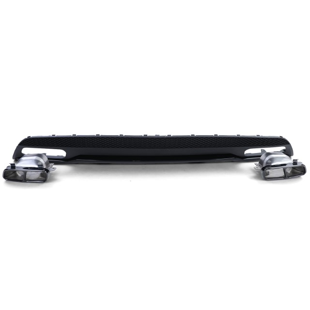 Diffusor Mercedes W176 A45 Line Glans zwart, zwarte Sierstukken