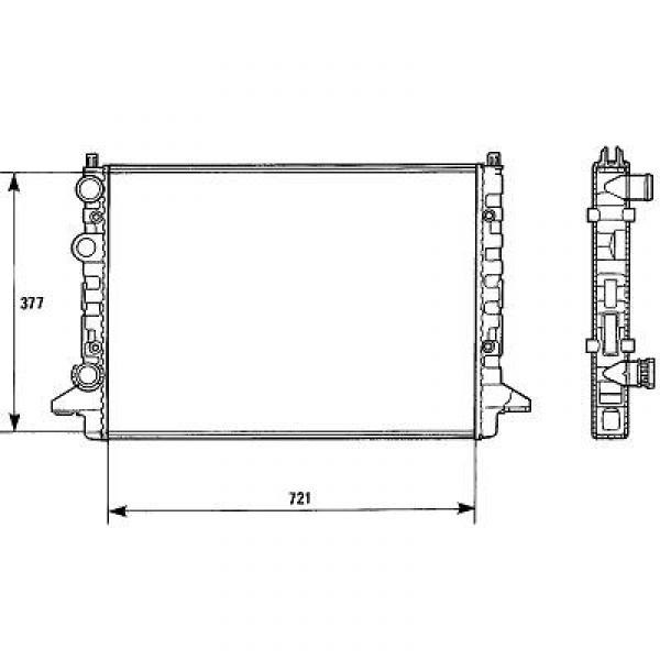 Radiator VW PASSAT 93-97 720x377 1.6/1.8/2.0/2.8 VR6/1.9TD