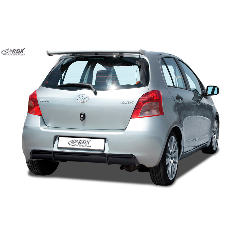 Achterskirt 'Diffusor'  Toyota Yaris P9 2005-2008 (ABS zwart glanzend)