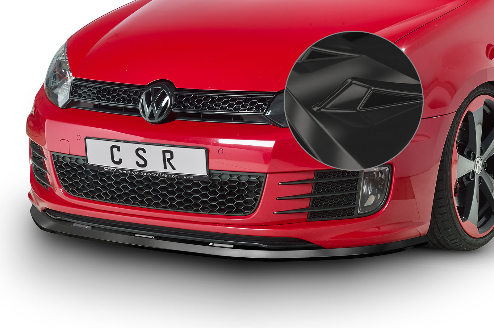 Voorspoiler VW Golf 6 GTI/GTD Glans Zwart – 2008–2012