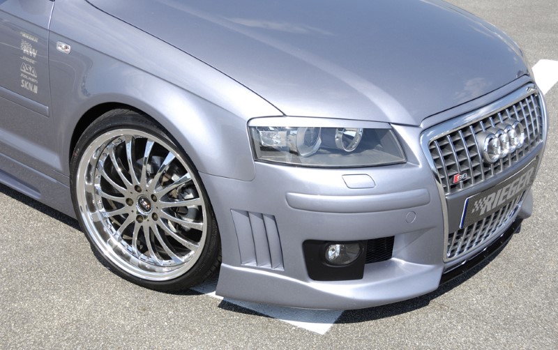 Voorbumper Audi A3 8P nieuw design SRA Rieger