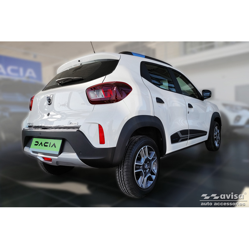 RVS Achterbumperprotector  Dacia Spring 2020- 'Ribs'