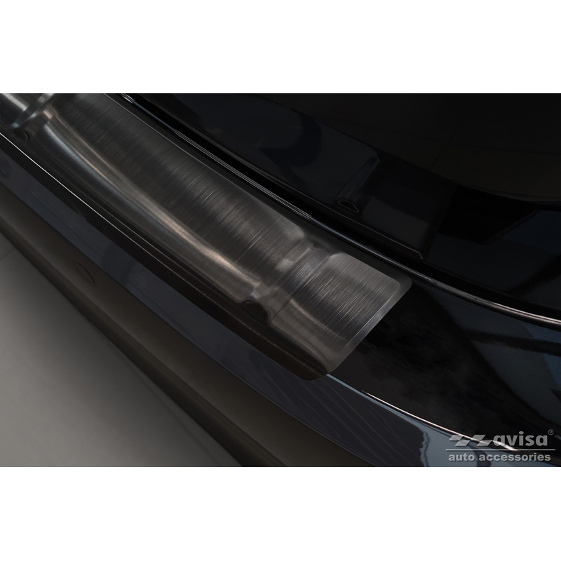 Zwart RVS Achterbumperprotector  Honda Civic XI HB 2022- 'Ribs'