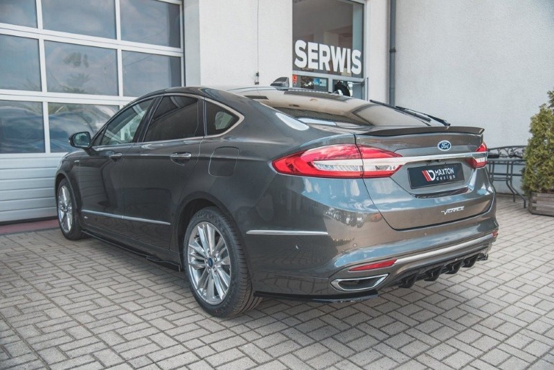 Achterzij Spoilers Ford Mondeo Vignale Mk5 Facelift Glanzend Zwart