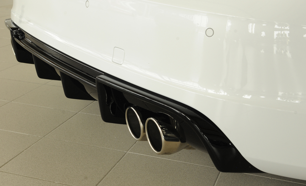 Achteraanzet Glossy black Rieger Audi A3 8V 3deurs/Sportback 12-
