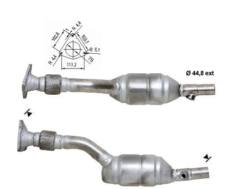 Renault SCENIC 1.4i 16V 1390 cc 72 Kw / 98 cv K4J Magnaflow CAT