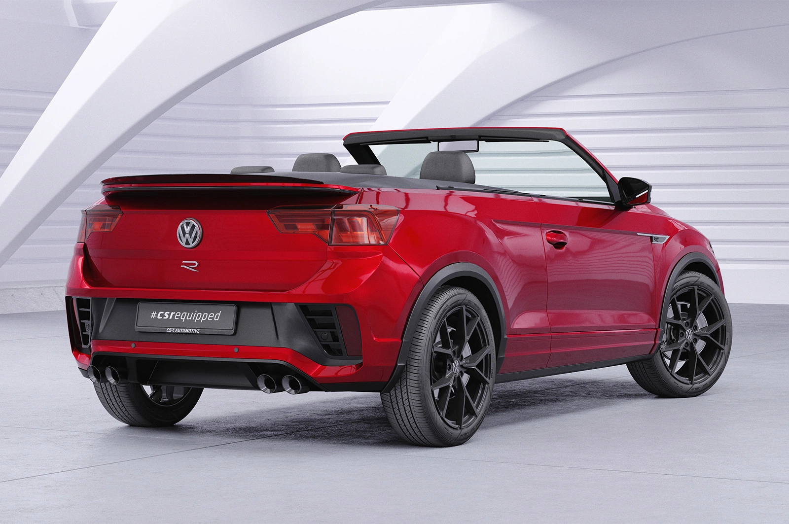 Achterspoiler VW T-Roc (Typ A1) Cabrio Glans Zwart – CSR Automotive – vanaf 08/2019