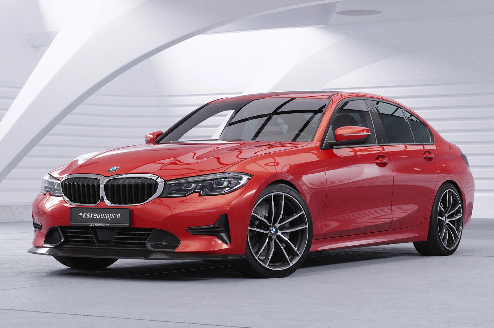 Voorspoiler BMW 3er (G20/G21) Limousine en Touring Glans Zwart – CSR Automotive