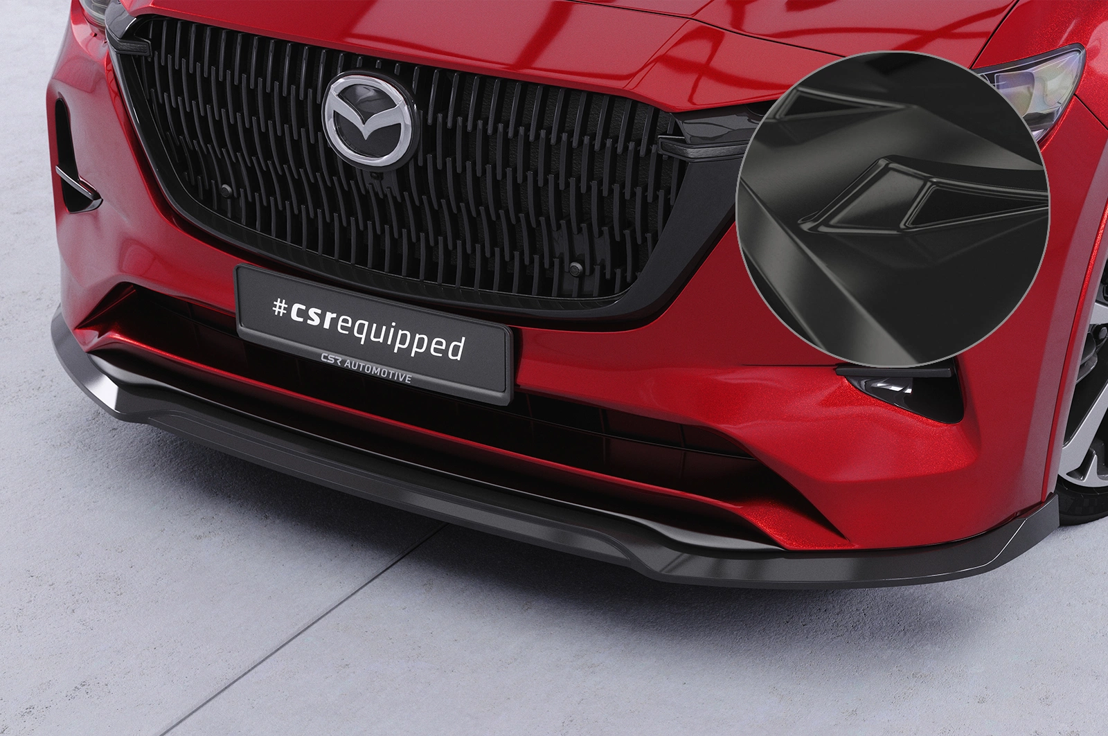 Voorspoiler Mazda CX-60 Homura / Takumi CSR glans zwart (vanaf 2022)