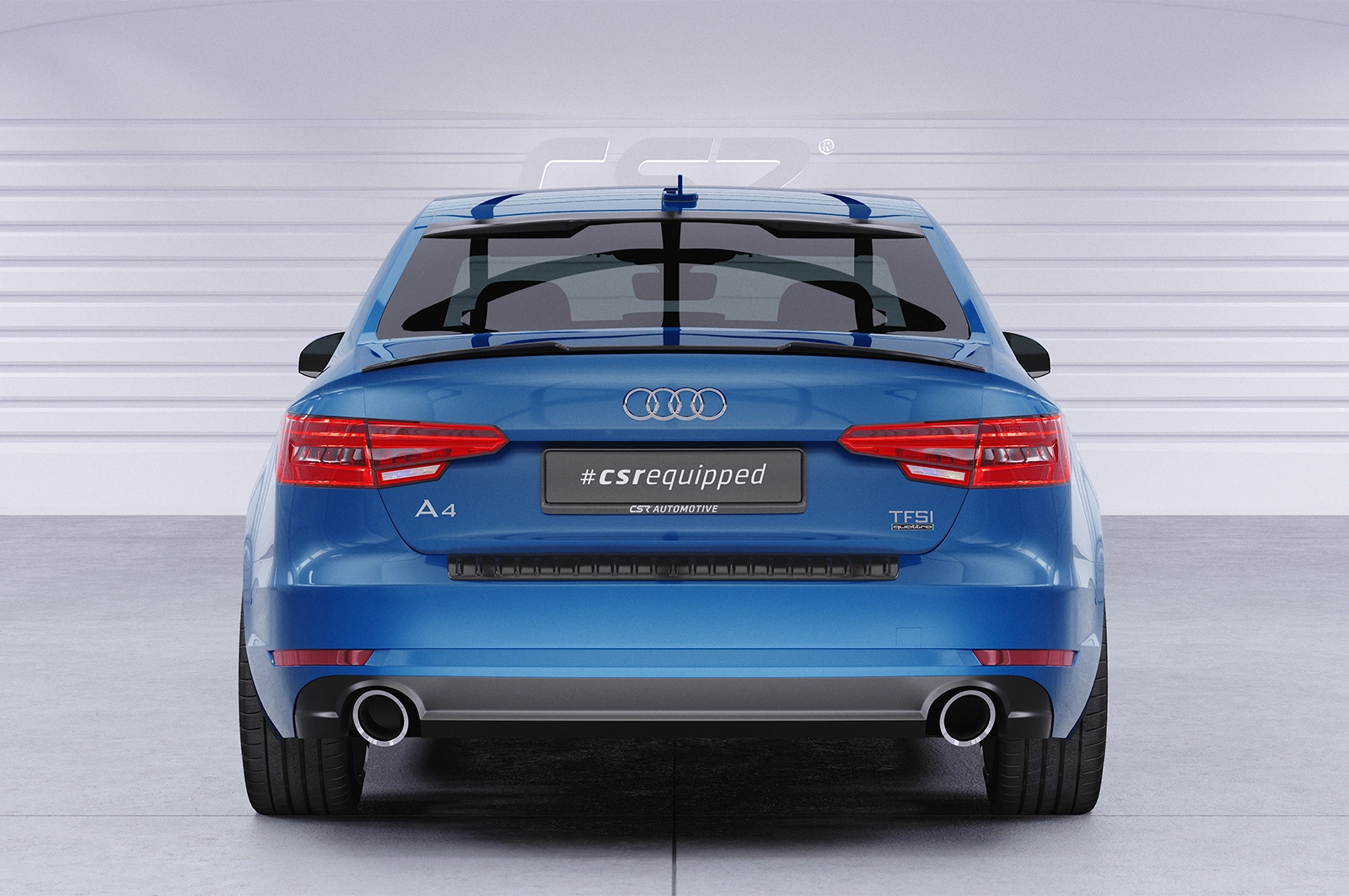 Achterspoiler Audi A4 B9 (Typ 8W) Limousine Glans Zwart – CSR Automotive