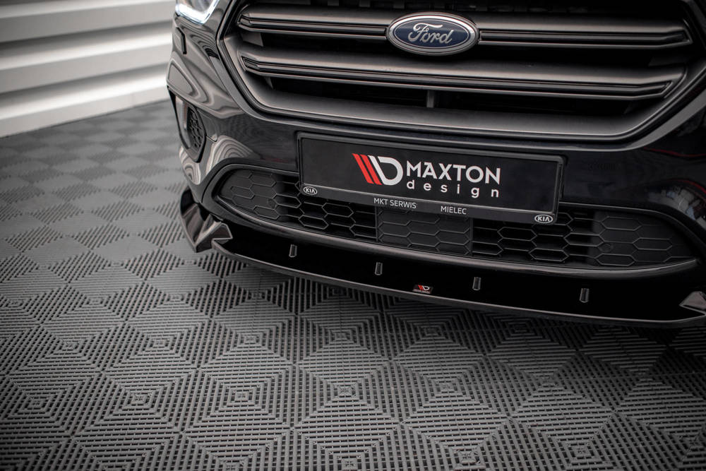 Voorspoiler V.2 Ford Escape ST-Line MK3 Maxton Glans Zwart