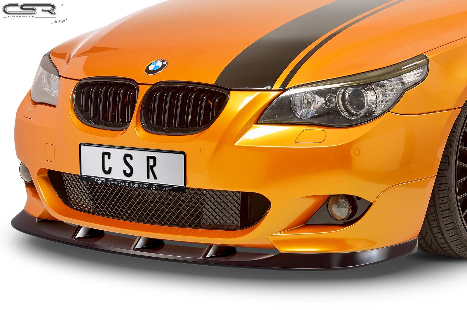 Voorspoiler BMW 5-Serie E60/E61 Glans Zwart