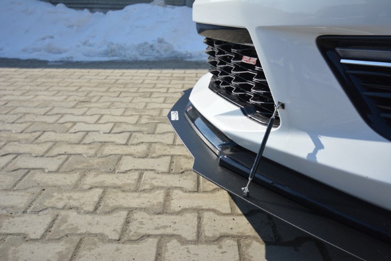 Hybride Voorspoiler Chevrolet Camaro 6de-Gen. Phase-I 2SS Coupe Glanzend Zwart
